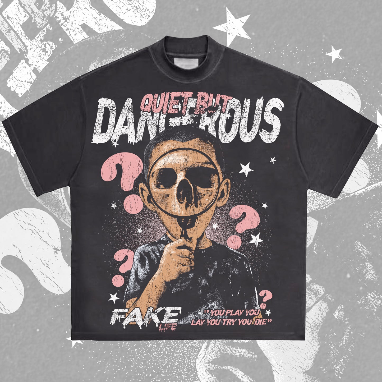 Oversized QBD Fake Life Shirt